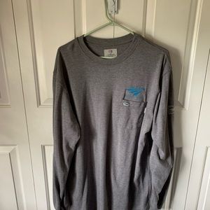 Amtrak Lineman flame resistant thick long sleeve pocket T-shirt